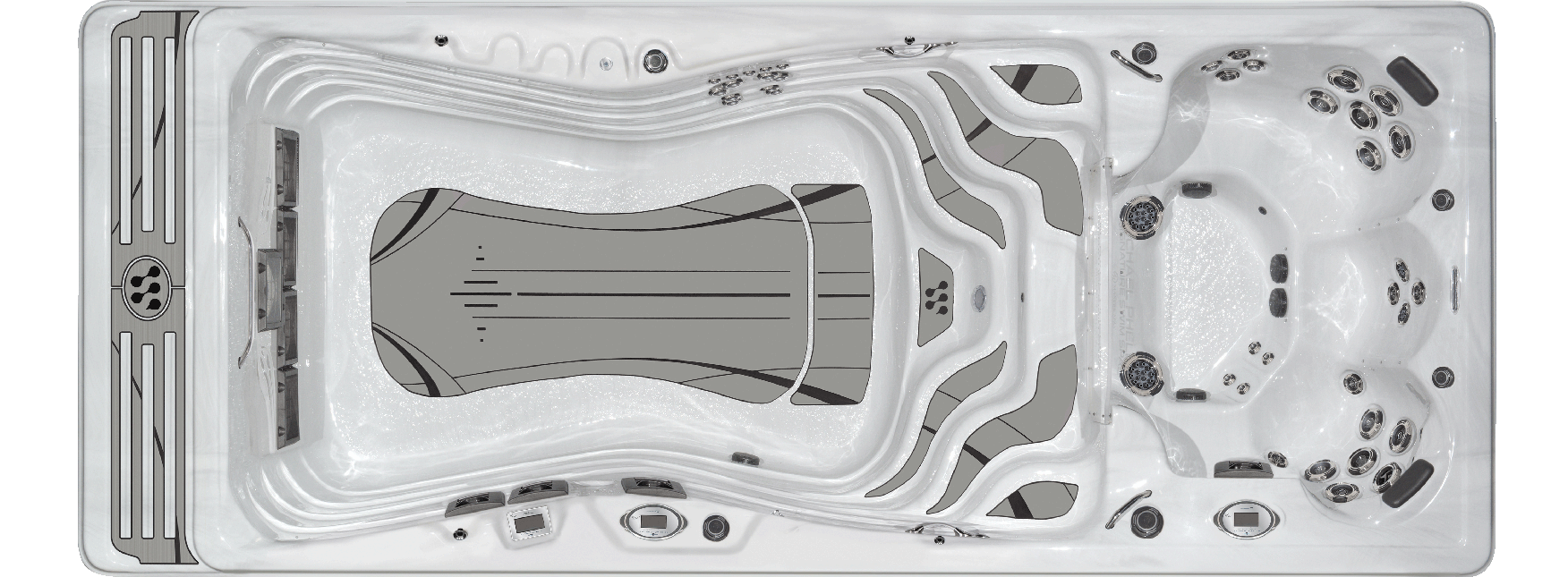 MP Momentum Deep overhead swim area and seating layout